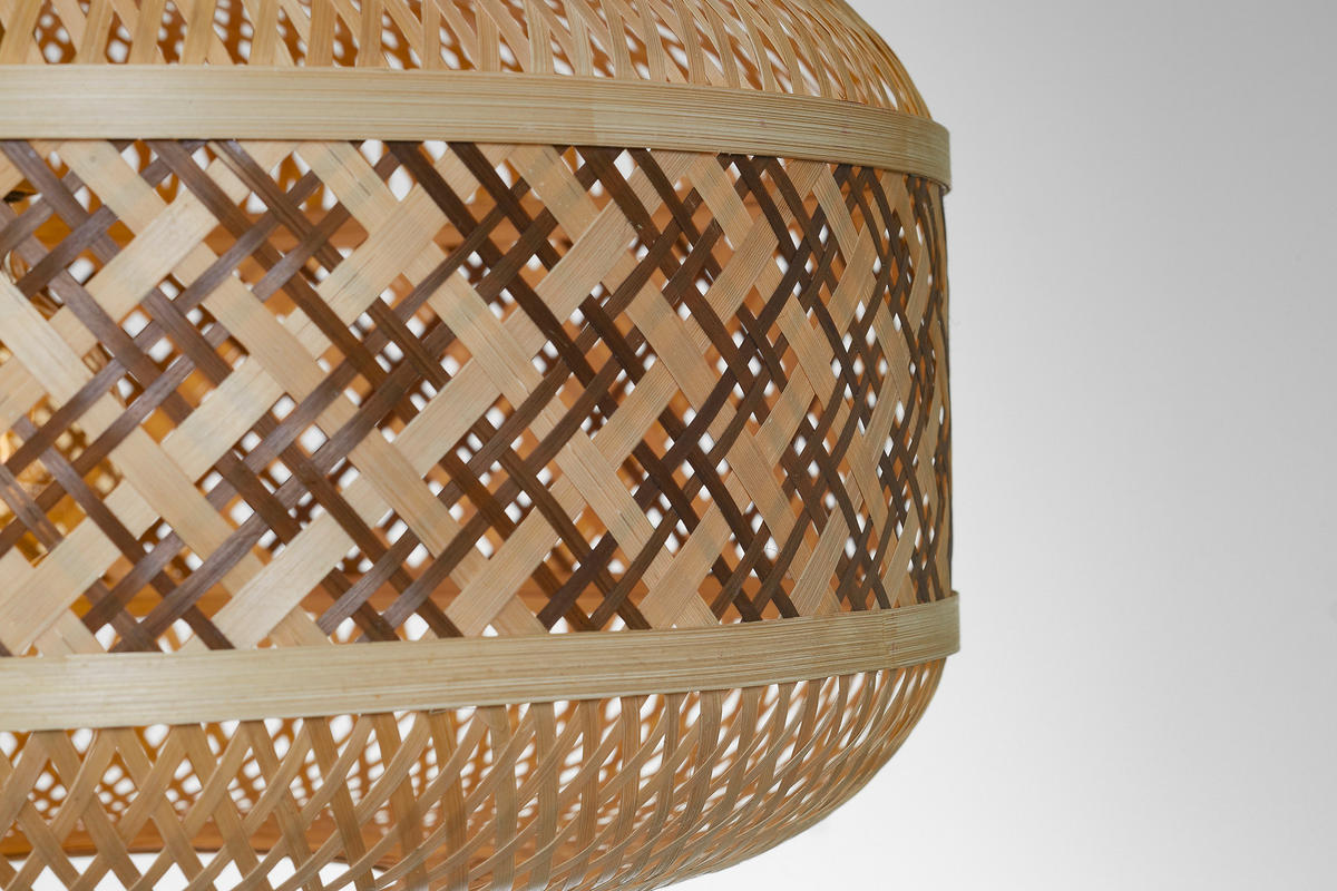 HÄNGLAMPA 50/25 cm  - brun/naturfärgad, Basics, naturmaterial (50/25cm) - Good & Mojo