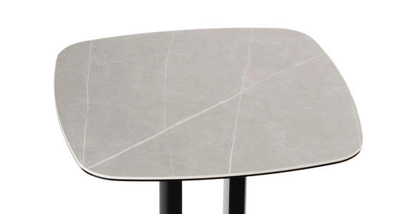 BARTISCH - Schwarz/Grau, Design, Glas/Keramik (70/70/105cm) - Novel
