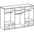 SCHWEBETÜRENSCHRANK  in Sahara  - Schwarz/Sahara, KONVENTIONELL, Glas/Holzwerkstoff (300/236/65cm) - Hom`in