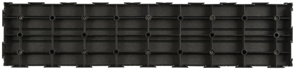 TERRASSENDIELE Schwarz 8 Stück  - Schwarz, Basics, Kunststoff (59,2/13,4/3,3cm) - Ambia Garden