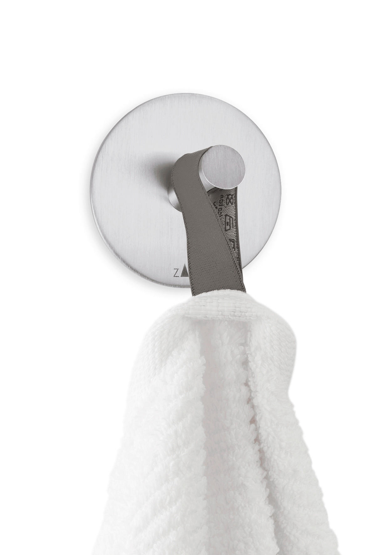 HANDTUCHHAKEN - Edelstahlfarben, Basics, Metall (5,5cm) - Zack