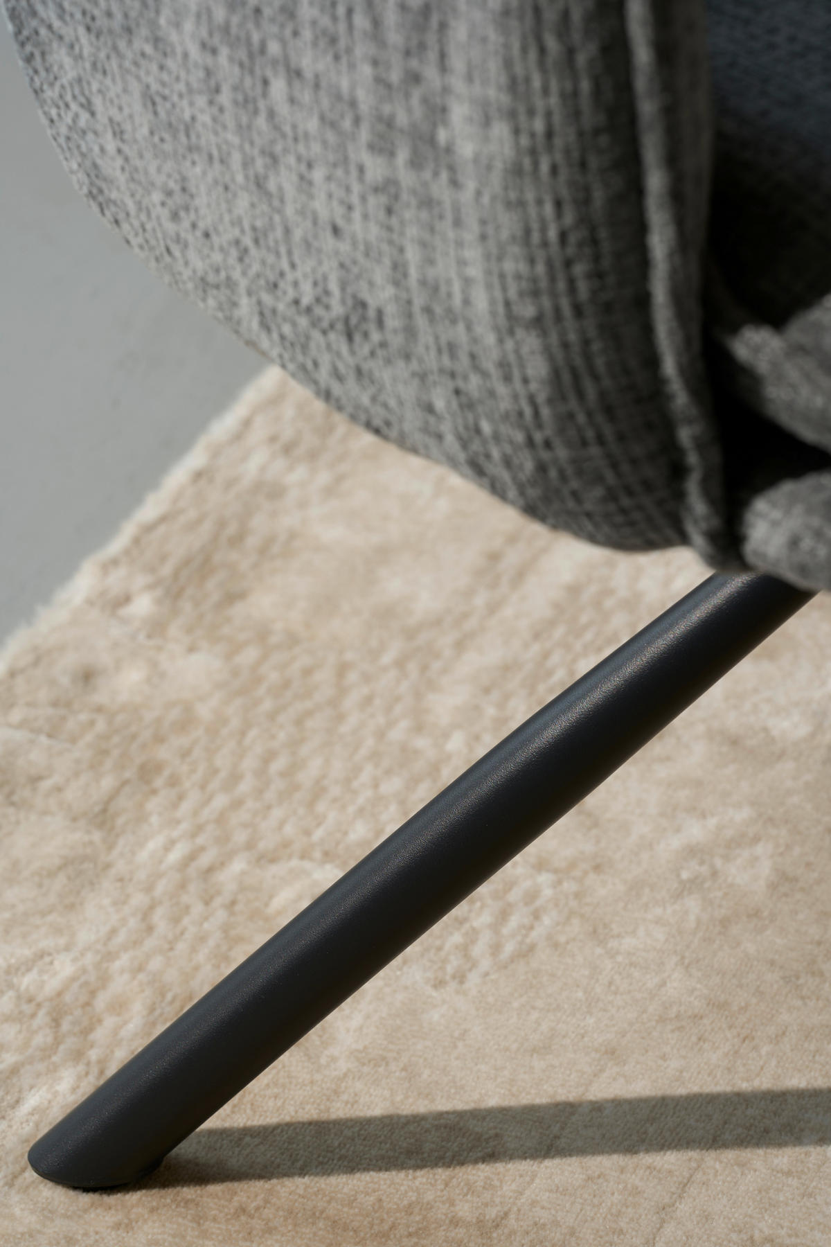 ARMLEHNSTUHL   Chenille  Grau, Schwarz  - Schwarz/Grau, MODERN, Holz/Textil (57/90/67cm) - Livetastic