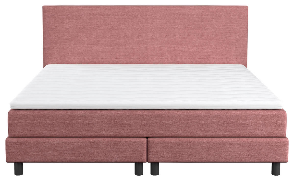 BOXBETT 140/200 cm  in Rosa  - Schwarz/Rosa, Modern, Holz/Holzwerkstoff (140/200cm) - MID.YOU
