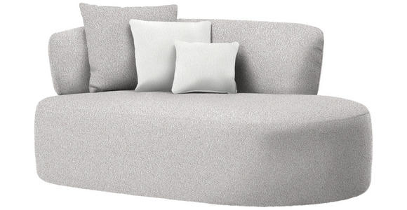 RÉCAMIERE in Bouclé Creme, Beige - Beige/Creme, MODERN, Kunststoff/Textil (166/86/105cm) - Hom`in
