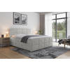 BOXSPRINGBETT 180/200 cm  in Hellgrau  - Hellgrau/Schwarz, Modern, Karton/Holzwerkstoff (180/200cm) - MID.YOU