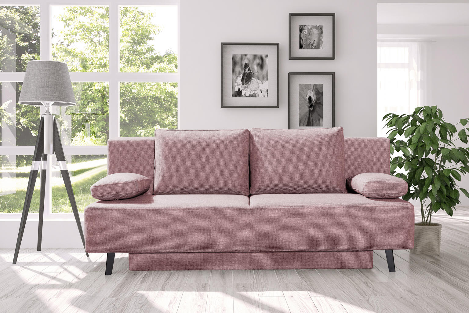 SCHLAFSOFA Rosa - Einrichtungsbeispiel
