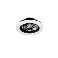 DECKENVENTILATOR - Klar/Schwarz, Design, Kunststoff/Metall (38/14cm)
