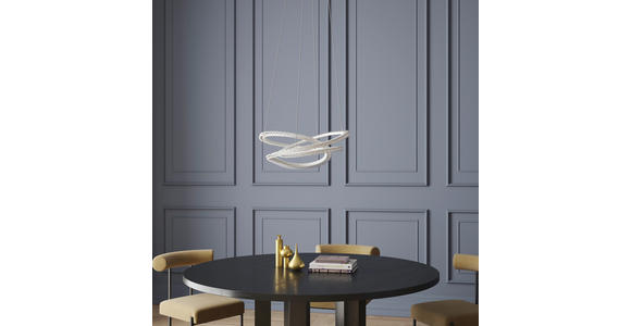 LED-HÄNGELEUCHTE 55/120 cm  - Weiß, Basics, Kunststoff/Metall (55/120cm) - Novel