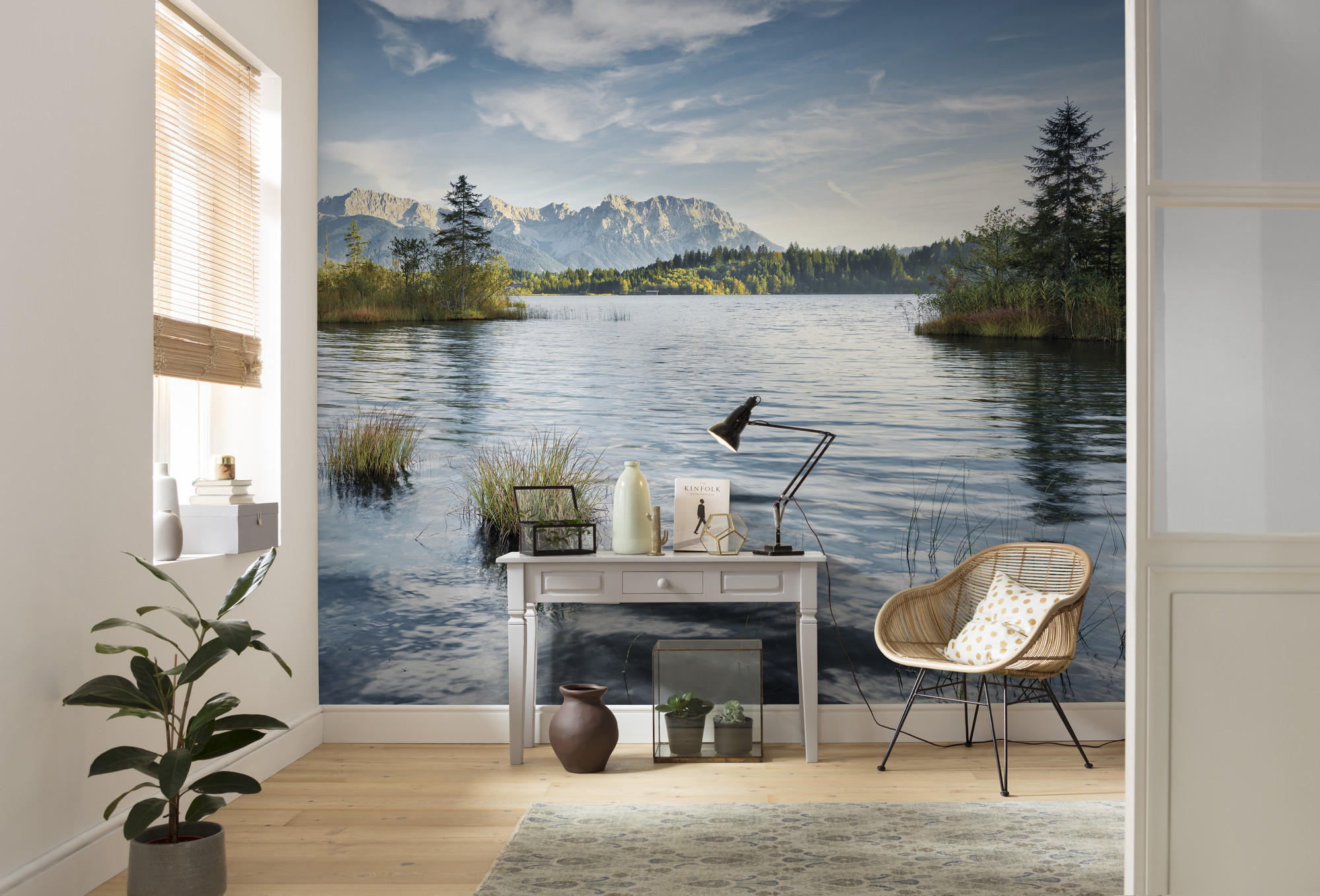 FOTOTAPETE  - Blau, Trend, Textil (300/280cm)