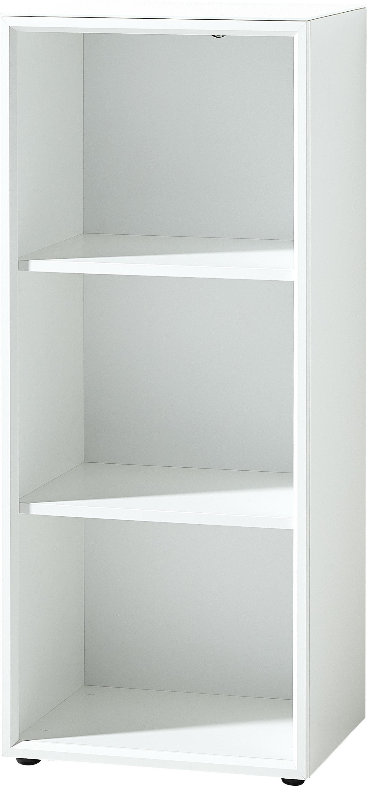 AKTENREGAL Weiß  - Schwarz/Weiß, MODERN, Holzwerkstoff/Kunststoff (50/120/37cm) - Novel