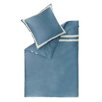 WENDEBETTWÄSCHE Marcel.Remus.Design - Son Vida blau Satin 135/200 cm  - Blau/Weiß, Design, Textil (135/200cm)