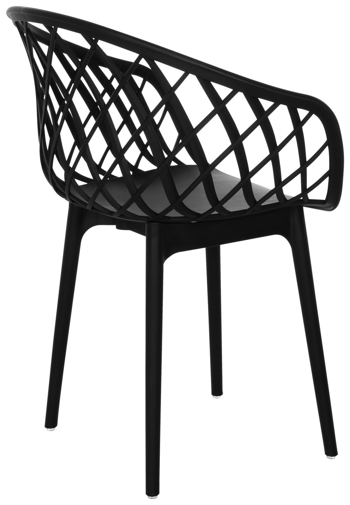 BESÖKSSTOL  i svart  - svart, Basics, plast (57/76/53cm) - MID.YOU