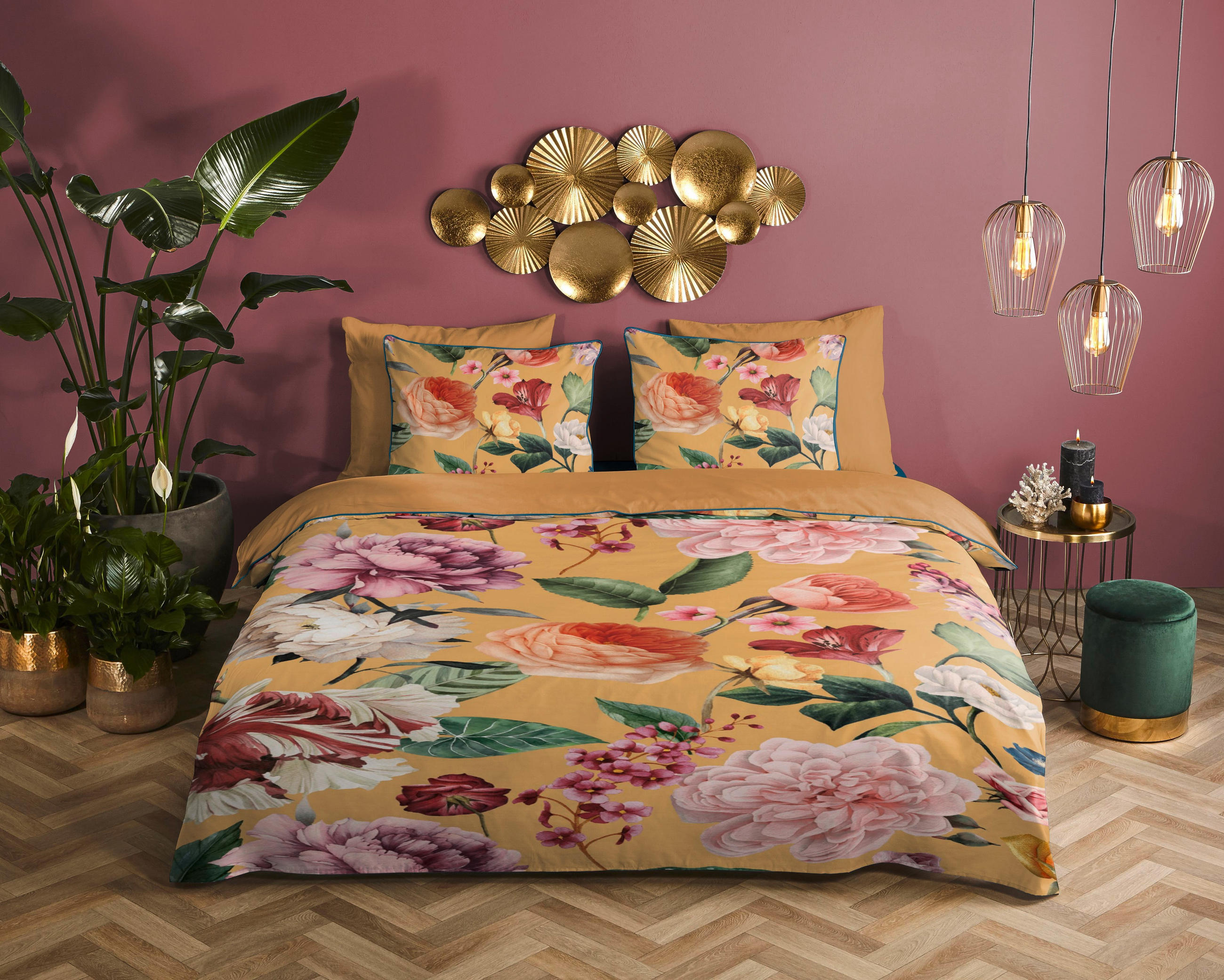 WENDEBETTWÄSCHE sonstige Webstoff  - Gelb, Basics, Textil (140/200cm)
