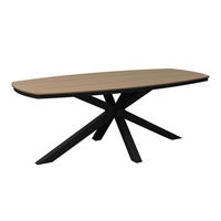 GARTENTISCH Metall, Kunststoff Naturfarben, Dunkelgrau oval  - Dunkelgrau/Naturfarben, MODERN, Kunststoff/Metall (201/75/100cm) - Ambia Garden