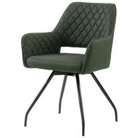 ARMLEHNSTUHL  in Eisen Leinenoptik  - Schwarz/Grün, KONVENTIONELL, Holz/Textil (57/85.5/60cm) - MID.YOU