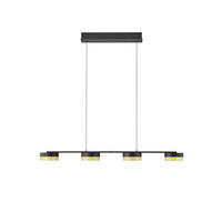 LED-HÄNGELEUCHTE 110/20/150 cm  - Goldfarben/Schwarz, Design, Metall (110/20/150cm) - Hell