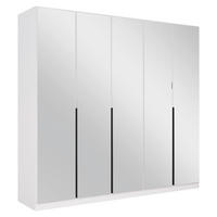 DREHTÜRENSCHRANK in Weiss  - Weiss/Grau, Modern, Holzwerkstoff/Metall (226/210/54cm) - Rauch Möbel