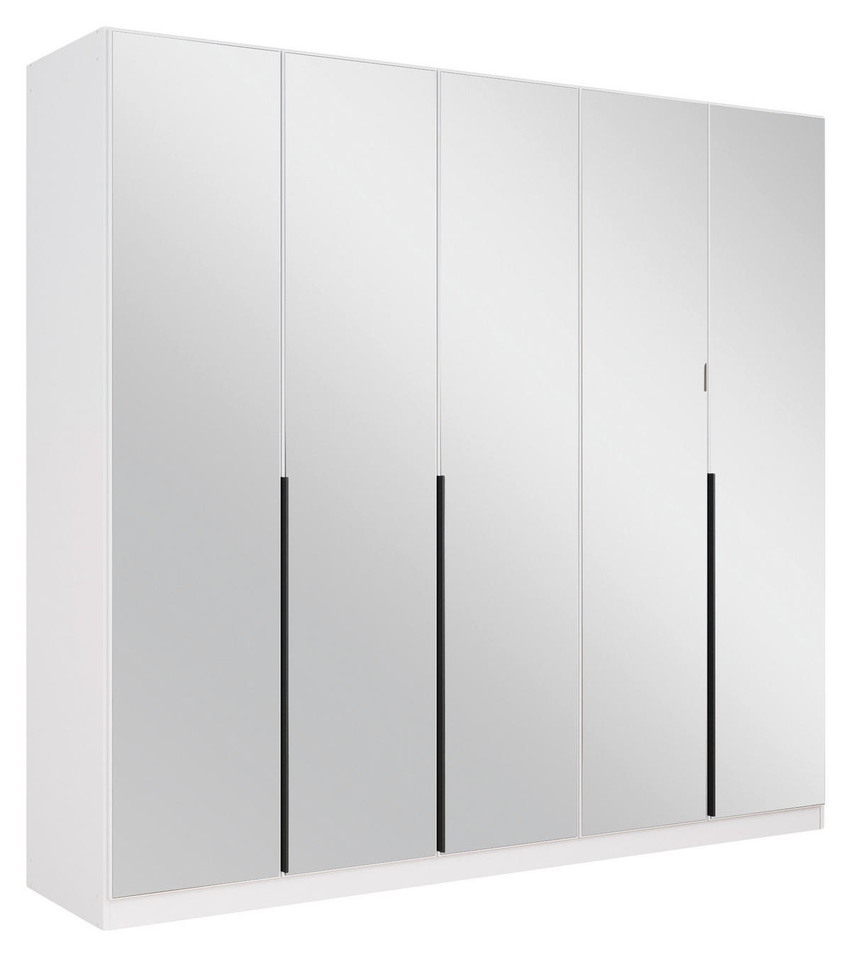 DREHTÜRENSCHRANK in Weiss  - Weiss/Grau, Modern, Holzwerkstoff/Metall (226/210/54cm) - Rauch Möbel