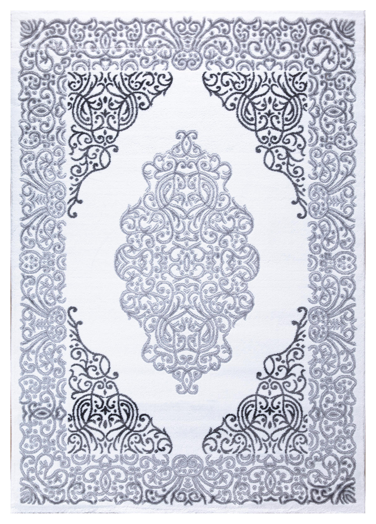 LÄUFER 80/300 cm Eleysa  - Hellgrau/Weiß, LIFESTYLE, Textil (80/300cm) - Novel