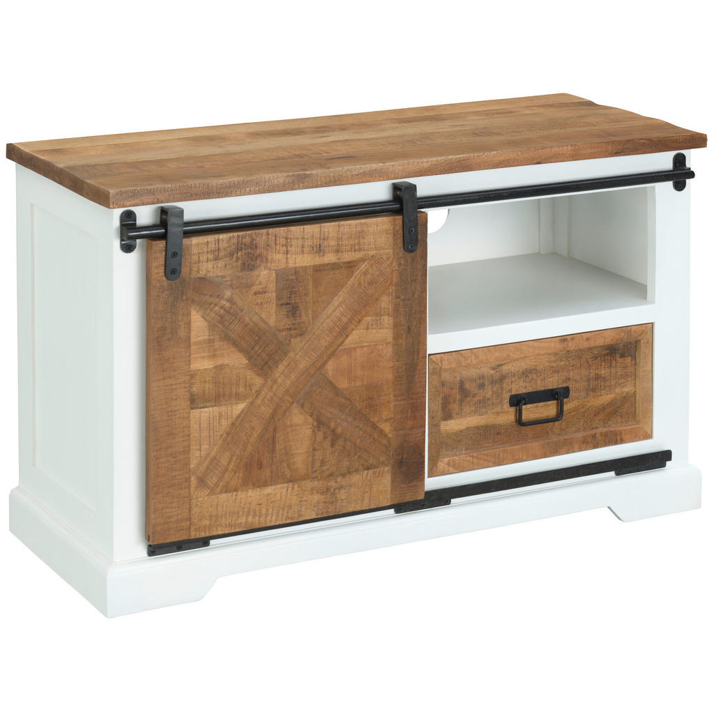 MID.YOU SKRINKA POD TV, biela, 105/63/45 cm