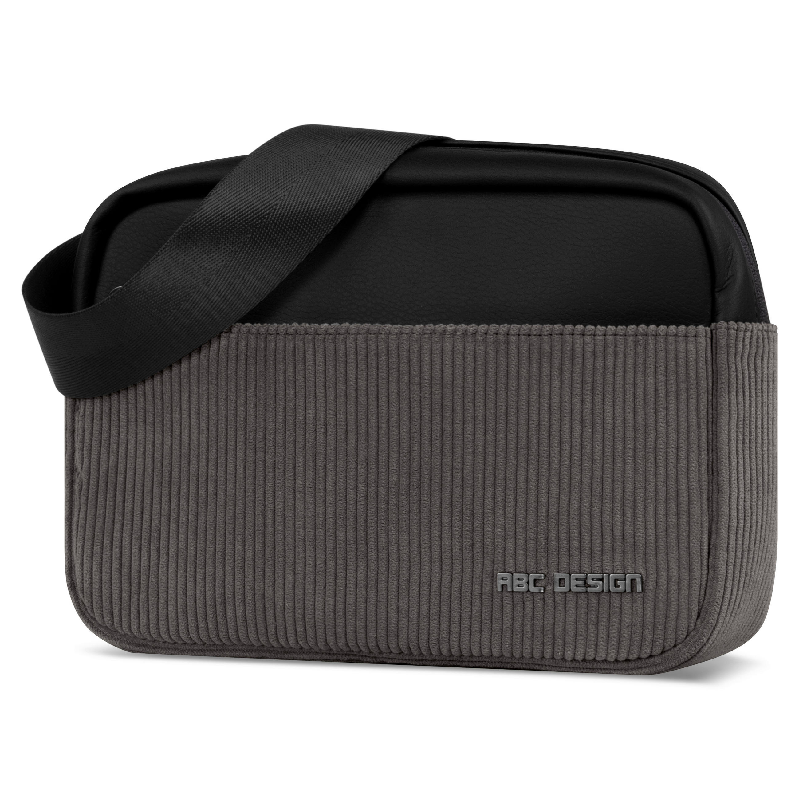 SCHULTERTASCHE Hip Bag  - Schwarz/Grau, Basics, Textil (6/22,5/15cm) - ABC Design