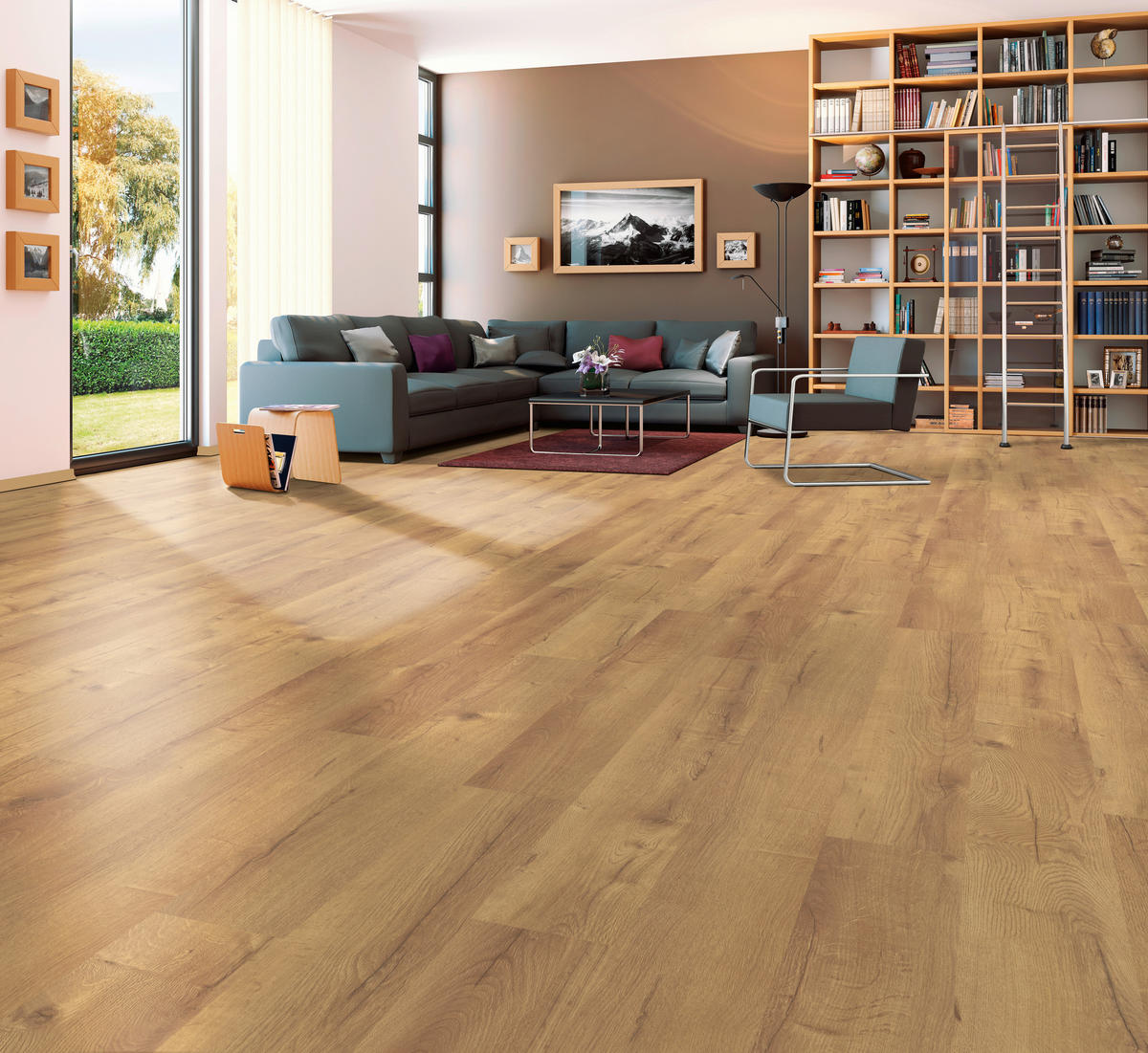 LAMINATBODEN Stubai Eiche  per  m² - Eichefarben, KONVENTIONELL, Holzwerkstoff (129,2/19,3/0,8cm) - Venda