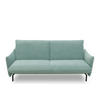 SCHLAFSOFA Mikrofaser Mintgrün  - Schwarz/Mintgrün, Design, Textil/Metall (234/102/95cm) - MID.YOU