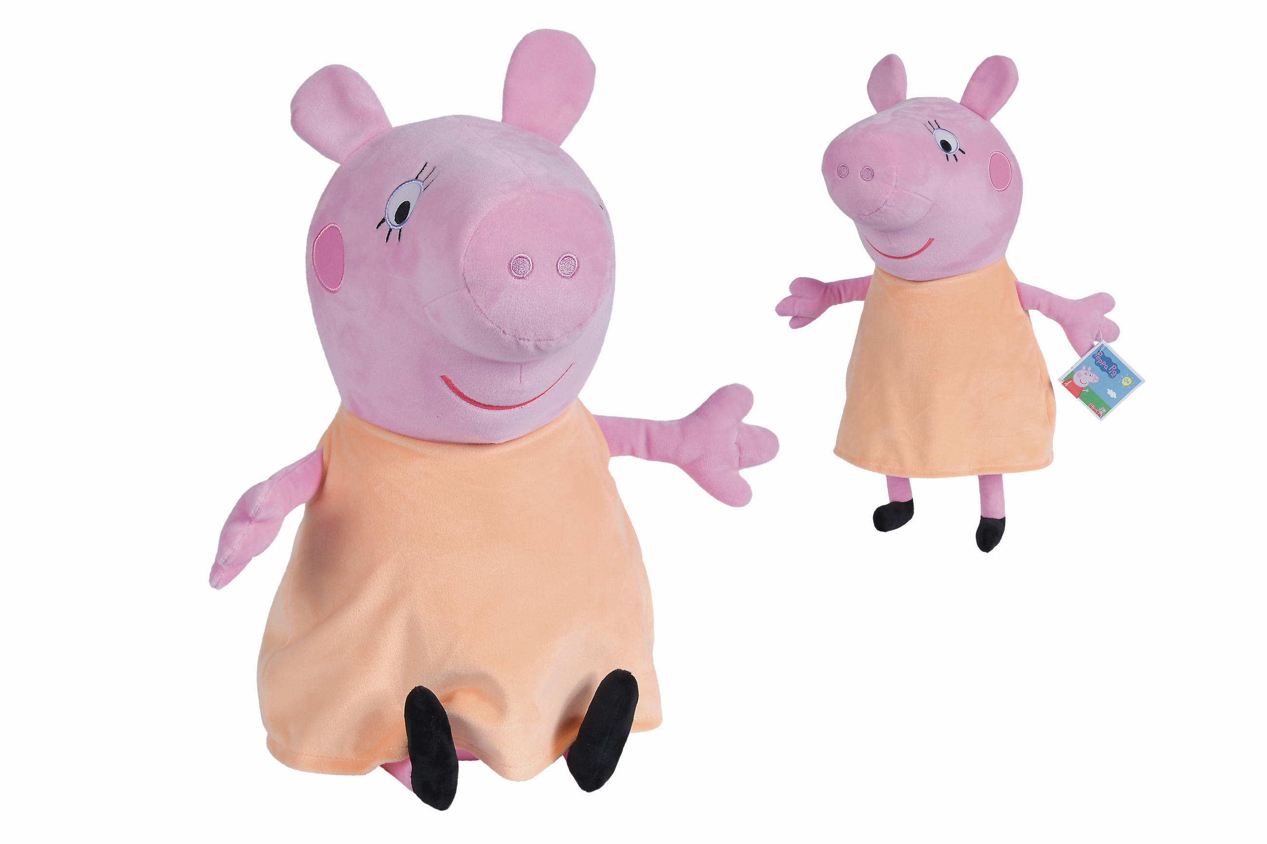 PLÜSCHTIER Peppa Pig Mama Wutz  - Pink/Orange, Basics, Kunststoff/Textil (22/22/35cm) - Simba