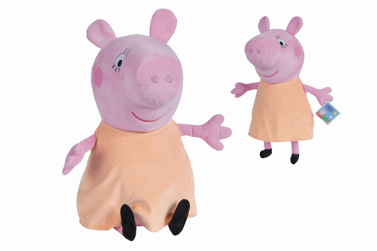 PLÜSCHTIER Peppa Pig Mama Wutz  - Pink/Orange, Basics, Kunststoff/Textil (22/22/35cm) - Simba