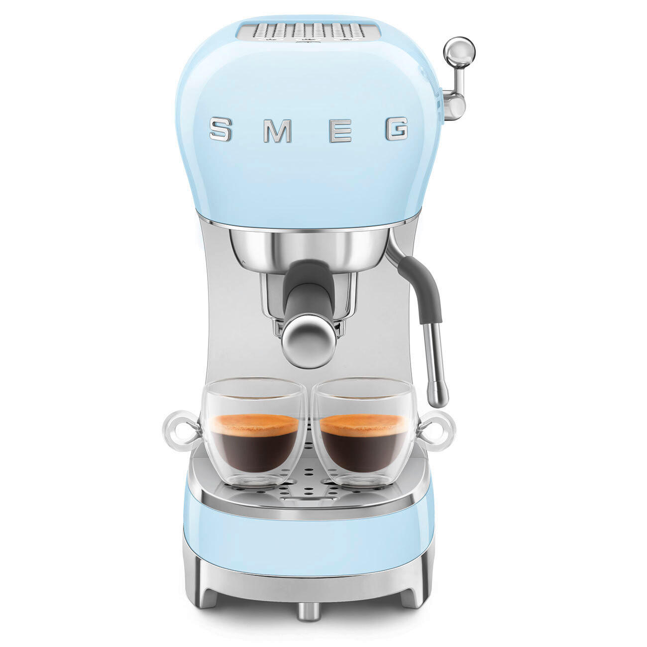 ESPRESSOMASCHINE 50's Style  - Pastellblau, Trend, Kunststoff (14.9/33.0/32.9cm) - SMEG