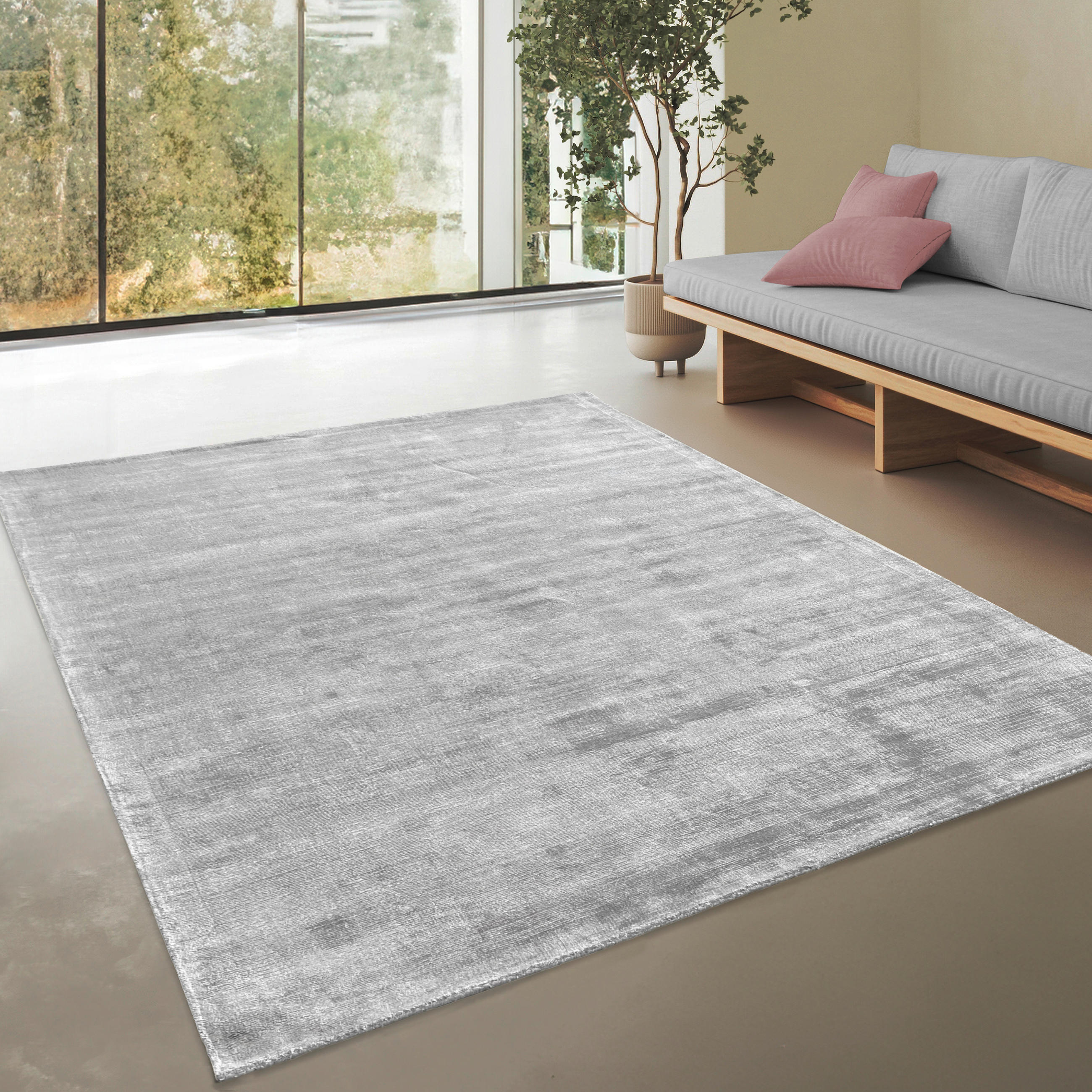 WEBTEPPICH 80/150 cm Arte Grau  - Grau, Basics, Textil (80/150cm)