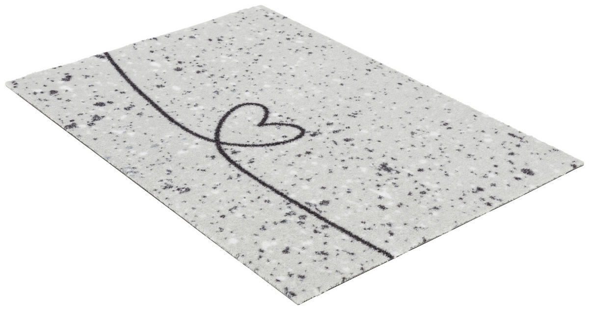 FUßMATTE  50/70 cm  Hellgrau  - Hellgrau, Basics, Kunststoff/Textil (50/70cm) - Esposa