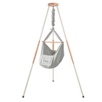 FEDERWIEGE  120/120/194 cm  - Grau, Basics, Textil (120/120/194cm)