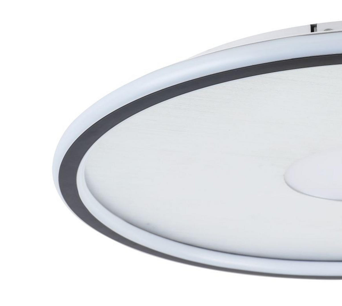 LED MENNYEZETI LÁMPA - fekete/alumínium színű, Trend, műanyag/fém (50/5cm) - Novel