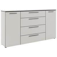 SIDEBOARD Soul  in 180/99,8/40 cm  - Schwarz/Weiß, MODERN, Holzwerkstoff/Kunststoff (180/99,8/40cm)