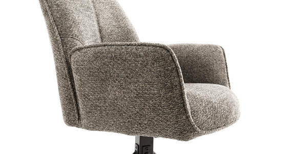 ARMLEHNSTUHL  in Eisen Struktur  - Anthrazit/Schwarz, Design, Textil/Metall (59/88/63cm) - Carryhome