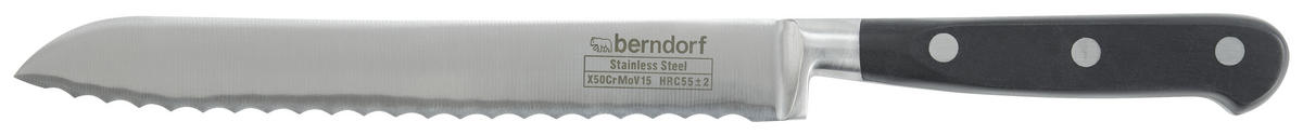 BLOK NA NOŽE  - černá/hnědá, Moderní, kov/dřevo (21.3/36/11.5cm) - Berndorf