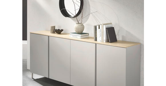 SIDEBOARD  in 240,1/89/43 cm  - Kaschmir/Eichefarben, Design, Holzwerkstoff/Kunststoff (240,1/89/43cm) - Voleo