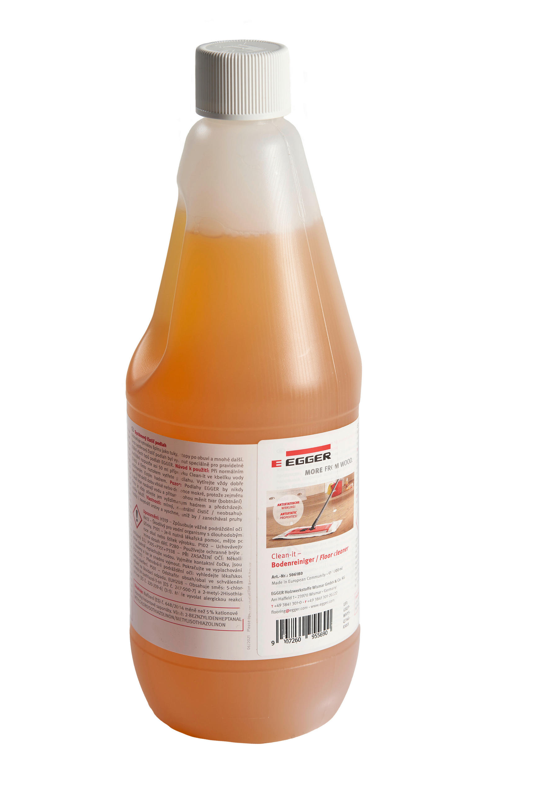 Egger Holzwerkstoffe Bodenpflegemittel Zubehör Orange 8x4.5x28 cm