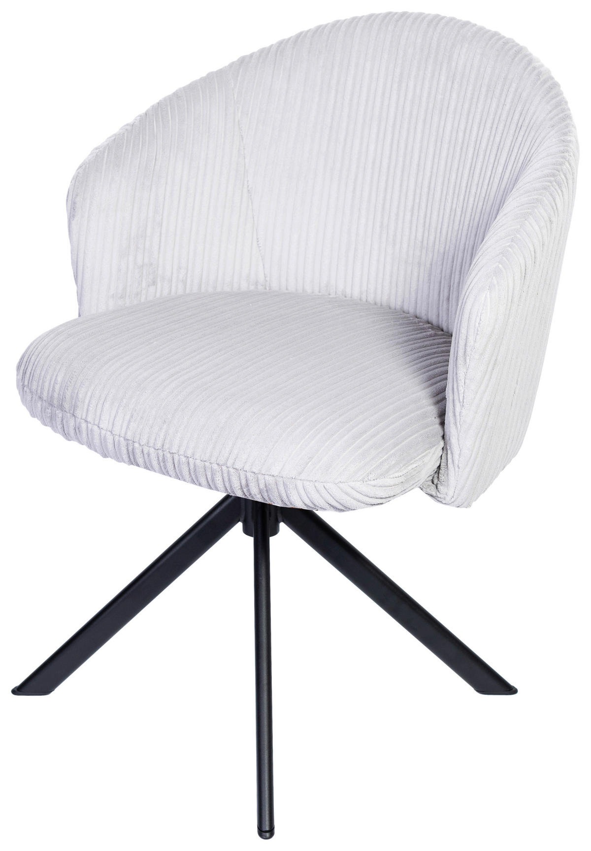 ARMLEHNSTUHL  in Schmiedeeisen Feincord  - KONVENTIONELL, Textil/Metall (61/82/59cm) - Stylife