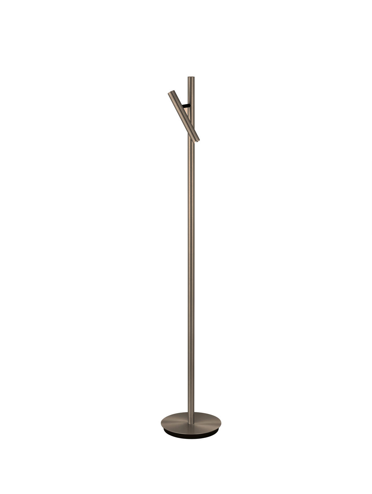 LED-STEHLEUCHTE Arne 22/134 cm   - Bronzefarben, MODERN, Metall (22/134cm) - elements by BANKAMP