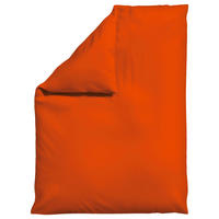 BETTDECKENBEZUG WOVEN SATIN Makosatin 155/220 cm  - Dunkelorange, Basics, Textil (155/220cm) - Schlafgut