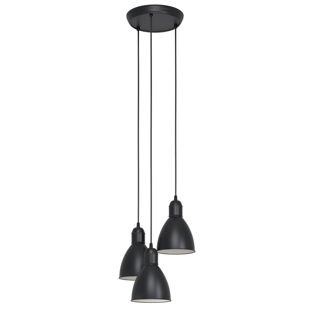 ZÁVESNÉ SVIETIDLO, 32,5/110 cm  - čierna/biela, Konventionell, kov (32,5/110cm) - Eglo