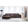 ECKSOFA in Lederlook Grün  160/295 cm  - Schwarz/Grün, Design, Textil/Metall (160/295cm) - Hom`in