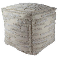 HOCKER in Textil Beige  - Beige, Design, Textil (45/45/45cm) - Xora