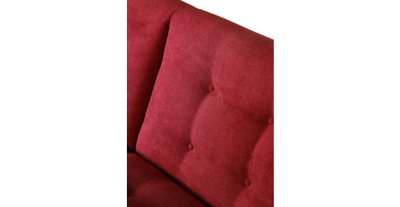 SCHLAFSOFA Morton  in Flachgewebe Rot  - Rot/Schwarz, KONVENTIONELL, Textil/Metall (230/84/95cm) - Xora