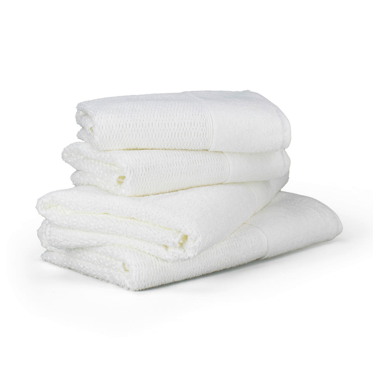 FROTTIERSET FROTTANA PEARL Weiß 4-teilig  - Weiß, Basics, Textil - Moeve