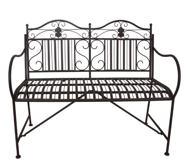 Gartenbank Metall 2-sitzer Mangan
