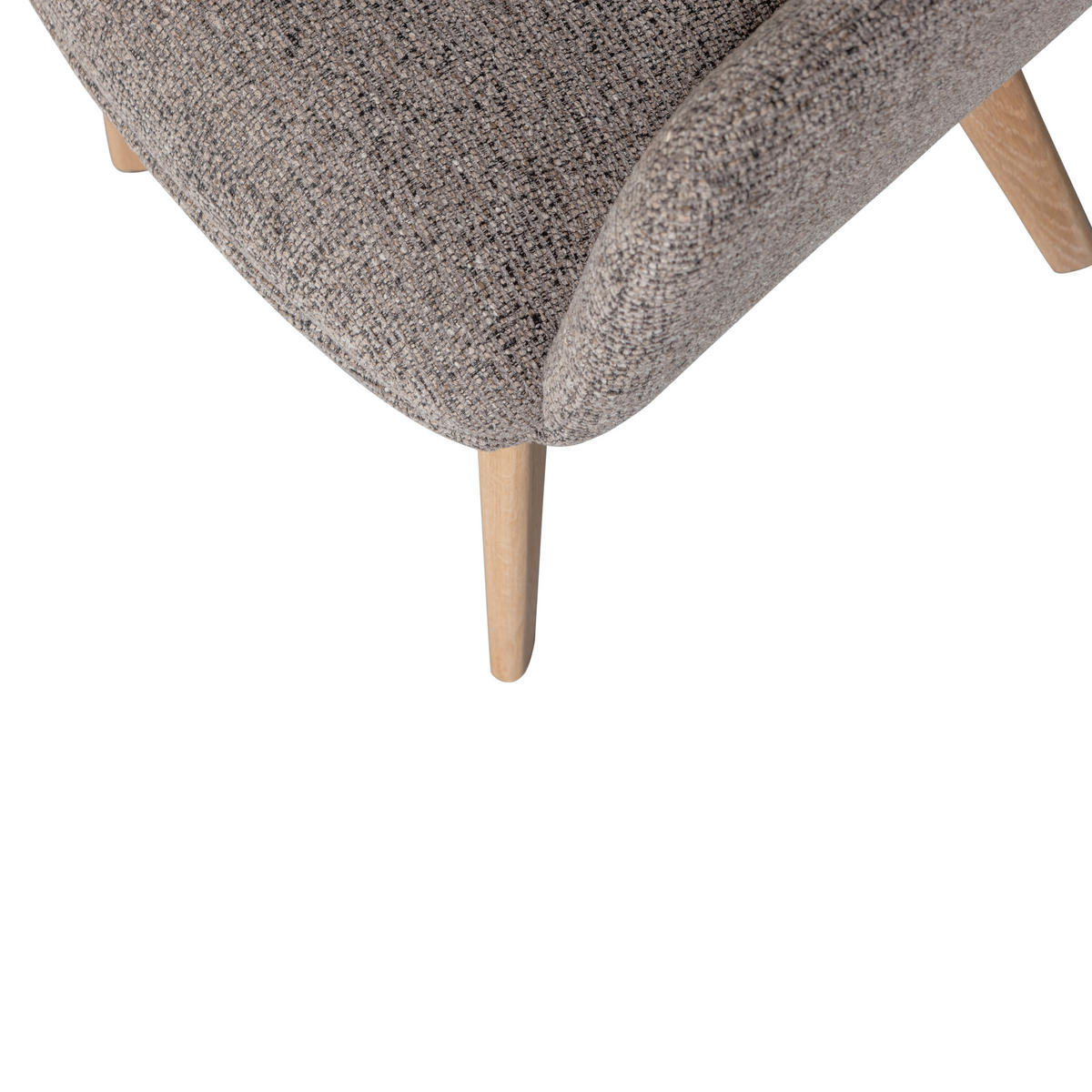 ARMLEHNSTUHL-SET 2 Stück  in Chenille, Webstoff  - Taupe/Naturfarben, MODERN, Holz/Textil (61/86/60cm) - Livetastic