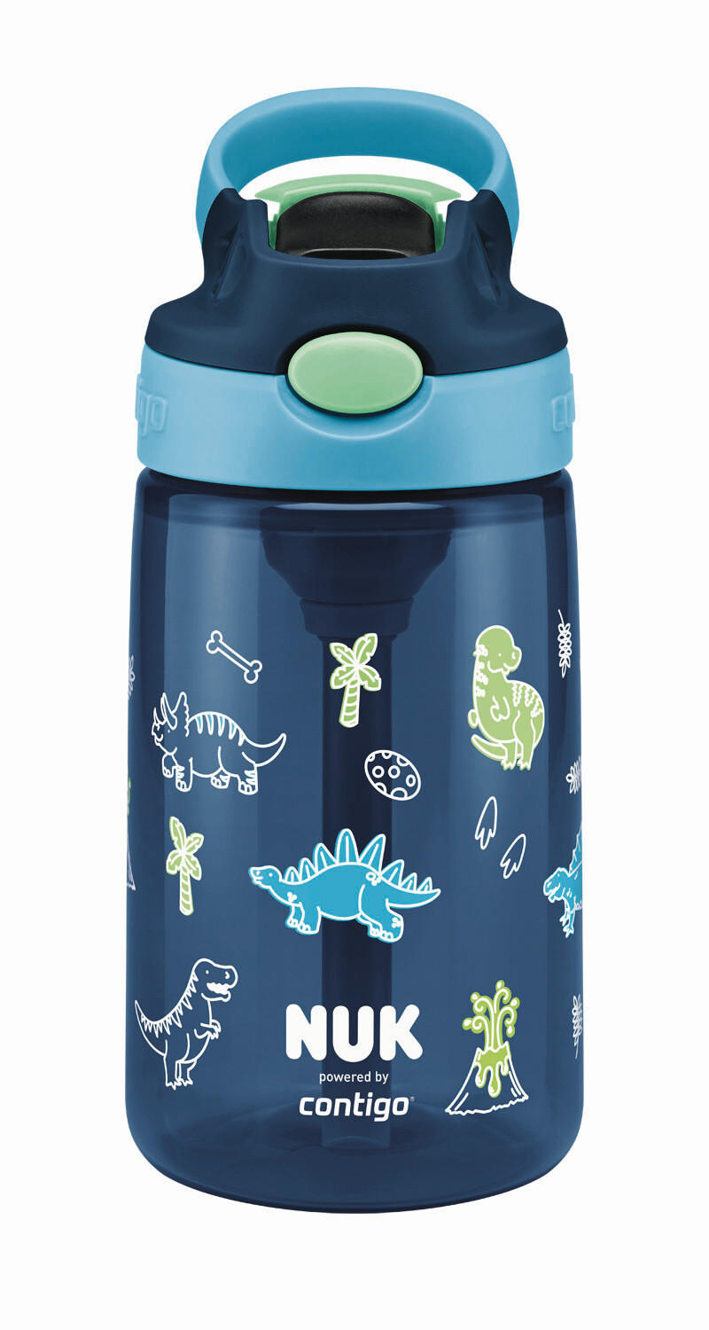 TRINKHALMBECHER - Dunkelblau/Grün, Basics, Kunststoff (9,8/7,5/17,8cm) - NUK